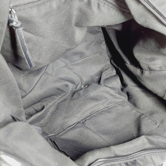 Botkier Vinyl Tote Black  Carryall Zip Top Big Travel Shoulder Bag 0771 - Picture 12 of 16